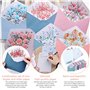 Reforung 24 Feuilles de Papier à Lettres + 12 Enveloppes Motif de Fleurs Papier à Lettres-Stationery Paper Papier de Corresponda