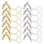 12 Pièces Fermoir Porte Monnaie, Fermoir de Porte Monnaie Avec Porte-Cle, Cadre Fermoir Cadre de Sac à Main Fermoir Cadre pour S