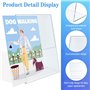 Lot de 5 x a4 Présentoirs de Table Incliné, A4 Porte-Brochures de Table en L, Acrylique Transparent, Porte Affiche A4 Pour Menu,