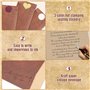 50 Pcs Papiers à Lettres, Enveloppes de Papier Vintage avec 18 Enveloppes/18 Autocollants, Enveloppes de Papier Papeterie pour B