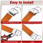 30Pcs Matériel de Porte Clé, 32 mm Porte Clés Matériel avec Bracelet pour Faire des Bracelets/Ceintures/Bangles, Pince Porte Clé