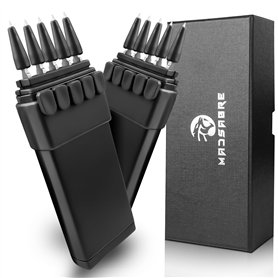 Madsabre Lanceur de fléchettes balistique en métal pour chasse camping autodéfense et survie Noir