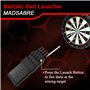 Madsabre Lanceur de fléchettes balistique en métal pour chasse camping autodéfense et survie Noir