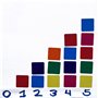 Carré Étiquettes de Codage Couleur 2,5 cm par 2,5 cm Value Pack Couleurs Assorties Couleurs Classiques Semi Gloss 600 Multicolor