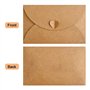 AQSQWQ Lot de 30 Cartes avec enveloppe dépliante, 10.5 * 7.1cm 30 Enveloppe Kraft avec 30 Cartes Vierges pour Noël Thanksgiving 