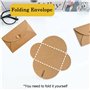 AQSQWQ Lot de 30 Cartes avec enveloppe dépliante, 10.5 * 7.1cm 30 Enveloppe Kraft avec 30 Cartes Vierges pour Noël Thanksgiving 