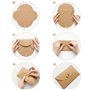 AQSQWQ Lot de 30 Cartes avec enveloppe dépliante, 10.5 * 7.1cm 30 Enveloppe Kraft avec 30 Cartes Vierges pour Noël Thanksgiving 