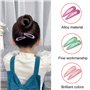 EUZUXU 16 Pcs Briller Clips à Pression pour Cheveux, Clips à Cheveux en Métal Coloré Paillettes Clips à Cheveux Barrettes Access