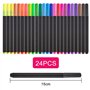 NXPUXP Marqueurs pour tissus textiles 24 couleurs,marqueurs en feutre textile non toxiques,marqueurs permanents,parfaits pour le