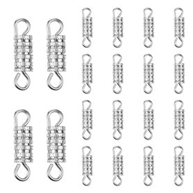 SUPVOX 20pcs Fermoirs à Vis Pour Bijoux