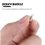 SUPVOX 20pcs Fermoirs à Vis Pour Bijoux, Attache Bracelet Et Collier, Accessoires Diy En MéTal, Boucles De ChaîNe, Argent, 1.5*0