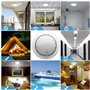 HugeAuto Plafonnier LED pour intérieur de véhicule récréatif - 12 V CC 9 W - Pour camping-car, caravane, camping-car, bateau - C