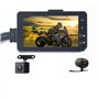 MASO Caméra de tableau de bord avant et arrière étanche double vidéo HD 1080p avec IP68