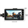MASO Caméra de tableau de bord avant et arrière étanche double vidéo HD 1080p avec IP68