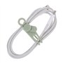Attaches de Câble en Silicone,10 PCS Cable Tie Réutilisable Collier De Serrage Attaches Torsadées Sangle Organisateur pour Corde