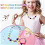 Maeoetty Parure de bijoux pour filles – Collier de perles et bracelet en forme d'étoile pour petites filles – Collier coloré pou