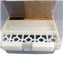 Sipiris Lot de 2 mangeoires automatiques pour oiseaux - Distributeur automatique de nourriture - Cage à oiseaux - Distributeur a