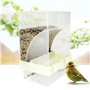 Sipiris Lot de 2 mangeoires automatiques pour oiseaux - Distributeur automatique de nourriture - Cage à oiseaux - Distributeur a