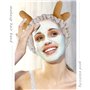 Qixuer Bandeau de Lavage,4 Pièces Bandeau De Maquillage Pour Le Visage Bande De Cheveux De Mignonne Et Colorée Foulard Adapté Au