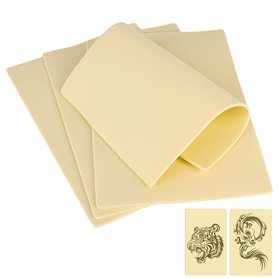 Lot de 4 tatouages en peau synthétique de 3 mm