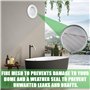 GOMETY Lot de 2 grilles de ventilation rondes 100 mm ABS avec moustiquaire pour salle de bain, cuisine, garage, camping-car