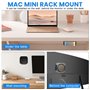 Asfrode Support mural en métal d'aluminium pour Mac mini M4/M4 Pro 2024 - Pour ordinateur portable Mac mini M4/M4 Pro 2024