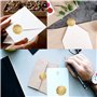 Yoezuo 160pcs Autocollants de Sceaux, Étiquettes de Sceaux de Relief Auto-Adhésives, Autocollants de Motif de Fleur pour Invitat
