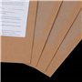 Chemise Cartonnée avec Rabat à Deux Pochettes, A4 Papier Kraft Dossier de Fichiers, Porte Document Organisateur Stockage Contrat