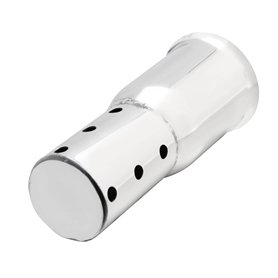 Madlife Garage Pot d'échappement Silencieux universel pour moto - 51 mm - En acier inoxydable - Argenté