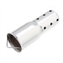 Madlife Garage Pot d'échappement Silencieux universel pour moto - 51 mm - En acier inoxydable - Argenté