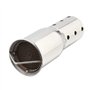 Madlife Garage Pot d'échappement Silencieux universel pour moto - 51 mm - En acier inoxydable - Argenté