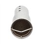 Madlife Garage Pot d'échappement Silencieux universel pour moto - 51 mm - En acier inoxydable - Argenté