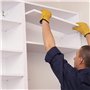 Chevilles de Support d'Étagère Goupille de Support Étagères de Métal Nickelé 5 Styles pour Cabinet Meuble Armoire 5mm 100 Pièces