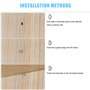 Chevilles de Support d'Étagère Goupille de Support Étagères de Métal Nickelé 5 Styles pour Cabinet Meuble Armoire 5mm 100 Pièces