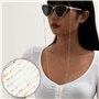 10 Pièces Chaîne de Lunettes Perlée Kit, Chaine Lunette en 3 Styles, Cordon Lunettes pour Femmes et Hommes, Sangle de Lunettes a