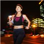 DALAETUS 2 Pièces Gilet De Course et Bandeau Cheveux, Réfléchissant Veste de Running Porte-Téléphone pour Le Sport, Le Jogging, 