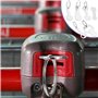 PUERFOCA Lot de 6 jetons de chariot de courses avec porte-clés en acier inoxydable, petits jetons pour chariot de courses à char