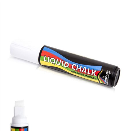 Liquid Chalk grand marqueur stylo blanc - 15mm nib Burin large