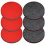 BEELUKY 6 Pièces Disque Polissage 125mm Feutre à Polir Tampons de Polissage en Feutre de Laine Kit Polissage Voiture pour Verre