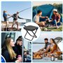 Pmueuff Tabouret Pliable Portable, Siège de Camping Pliable Mini Chaise Pliante Portable avec Sac de Transport Petit Tabouret Pl