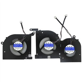 JISHIYUFS Nouveau CPU+GPU Ventilateur de Refroidissement pour MSI 16V1 16V2 GS66 WS66 P66 10SD 10SE 10SF 10SFS 10SGS