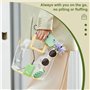 Rouleau Poils Animaux Réutilisable et Lavable, 2 Pièces Brosse Anti Poils Animaux, Rouleau Adhésif Extra Collant pour Vêtements,