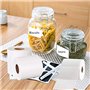 1500 étiquettes auto-adhésives de ménage vierges sur rouleau 5x3 cm étiquettes imperméables étiquettes adhésives étiquettes cong
