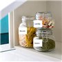 1500 étiquettes auto-adhésives de ménage vierges sur rouleau 5x3 cm étiquettes imperméables étiquettes adhésives étiquettes cong