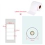 1500 étiquettes auto-adhésives de ménage vierges sur rouleau 5x3 cm étiquettes imperméables étiquettes adhésives étiquettes cong