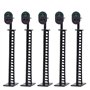 JTD01 Lot de 5 panneaux de signalisation pour modélisme ferroviaire Vert/rouge Échelle HO ou OO 8,5 cm 12 V LED