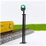 JTD01 Lot de 5 panneaux de signalisation pour modélisme ferroviaire Vert/rouge Échelle HO ou OO 8,5 cm 12 V LED