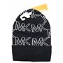 Michael Kors Bonnet pour femme - Bonnet d'hiver - Bonnet tricoté - Taille unique - Laine acrylique douce - Logo - Noir et blanc 