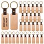 WANDGU Porte-Clés en Bois: 30 Pièces Bois Bricolage Porte-CléS