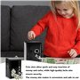 WANDGU Coffre-Fort Miniature 12x18x10cm pour Enfants – Tirelire Sécurisée en Métal avec Fente à Pièces, Serrure à Clé – Idéal po